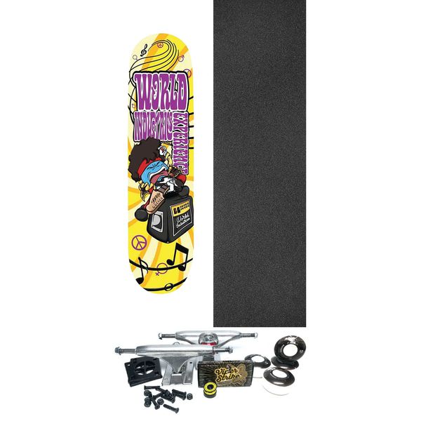 World Industries Skateboards World Experience Skateboard Deck - 8.5" x 32" - Complete Skateboard Bundle